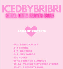 Load image into Gallery viewer, Icedbybribri’s Tips for Social Media Growth